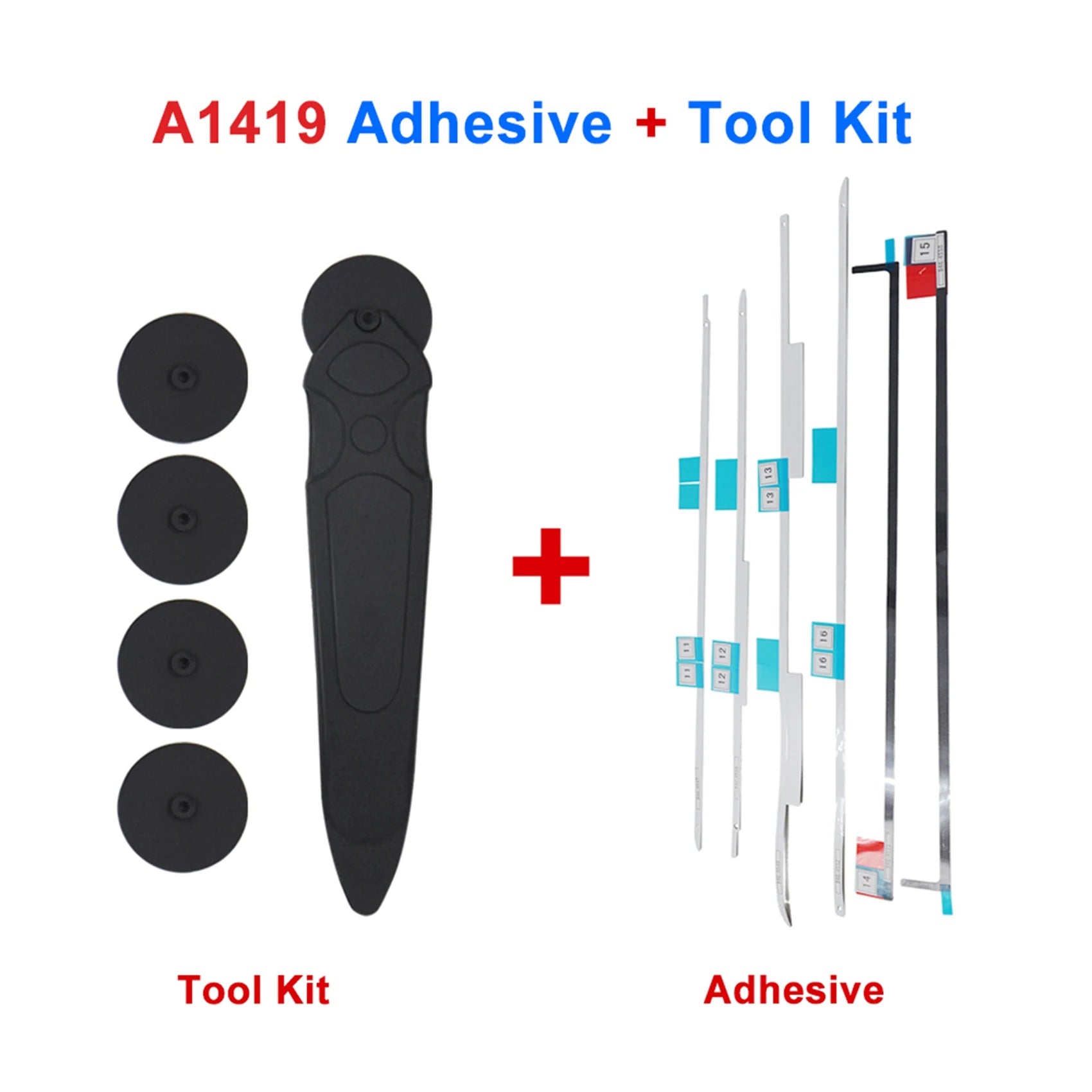 2 Set LCD Adhesive Strips Tape Opening Tools Kit Opening Wheel For Imac A1419-Y18A