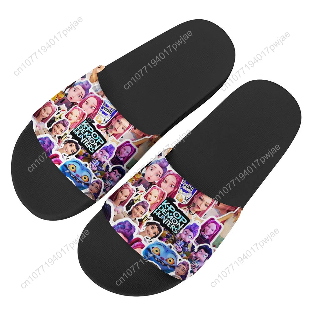 KPop Demon Hunters Mira Slippers Home Water Shoes Mens Womens Beach Pool Lightweight Sandals Custom Summer Slipper