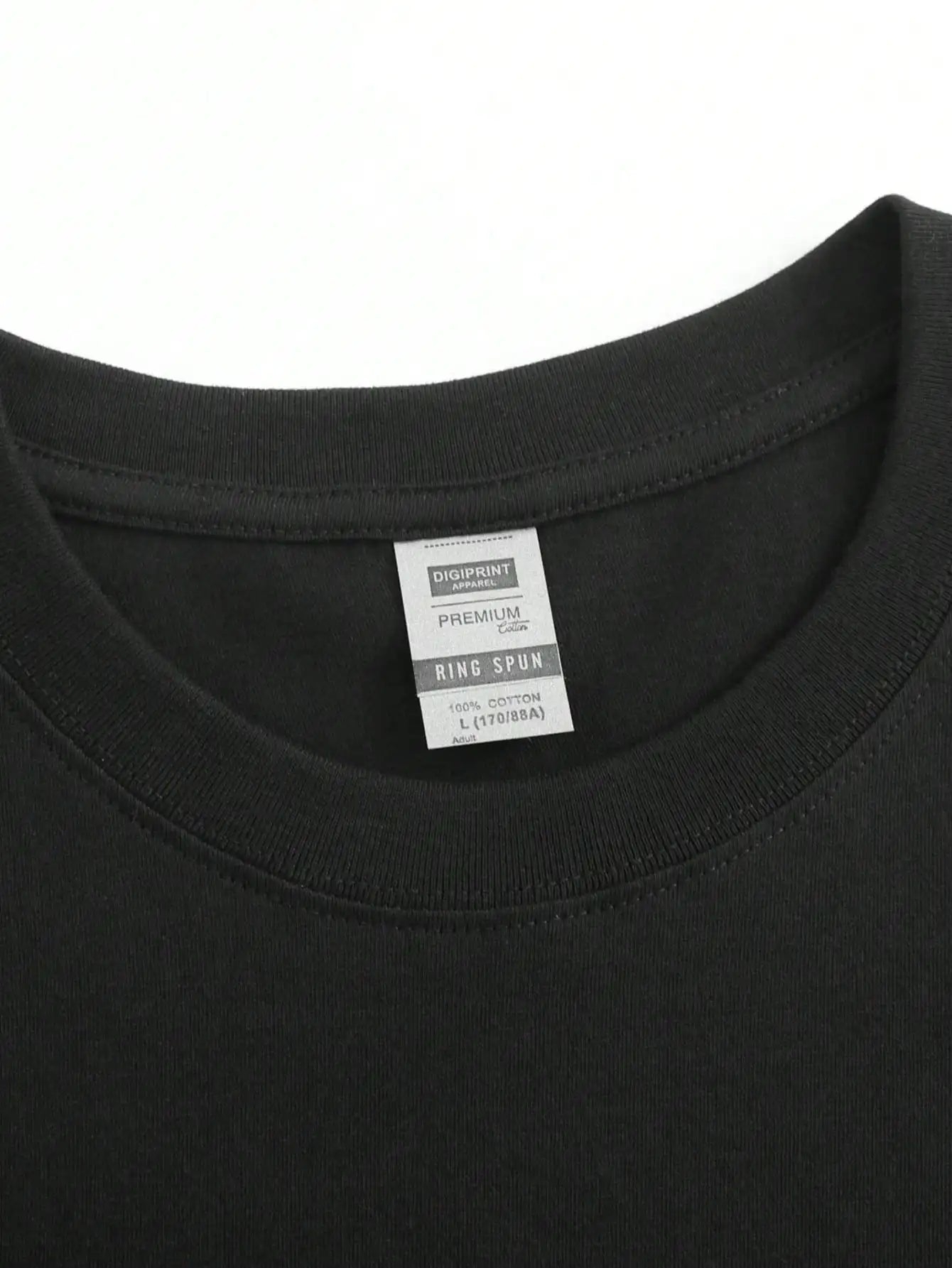Plus Size Black Short Sleeve T-Shirt With“Retired” Word and Its Explanation Suitable for Outdoor Leisure Wear in Summer