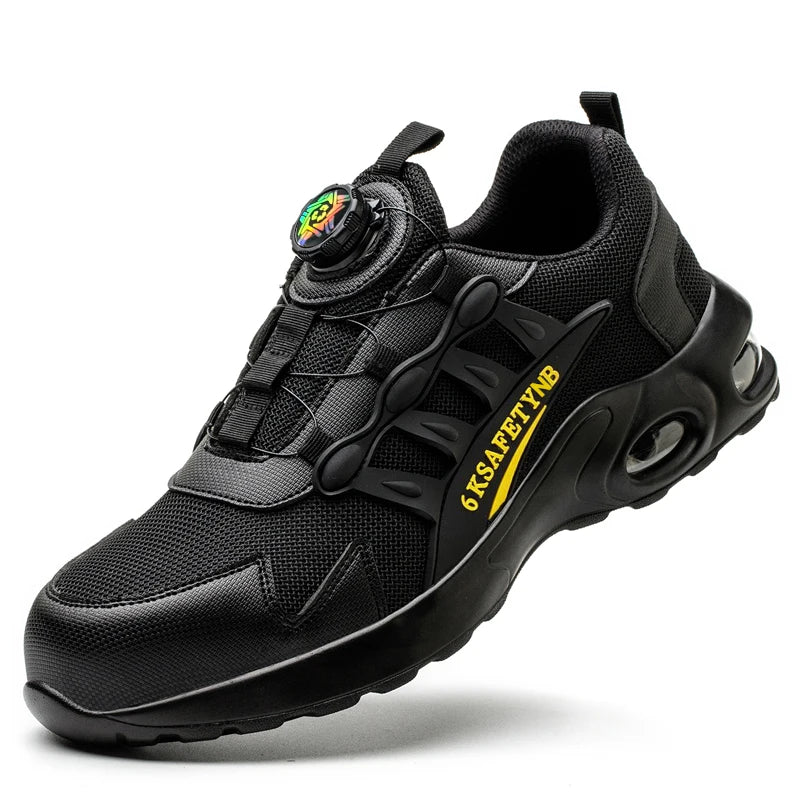 New Safety Boots Men Work Indestructible Shoes Sneakers Steel Toe Protective Boots Anti-smash Anti-puncture Work Tactical Boots