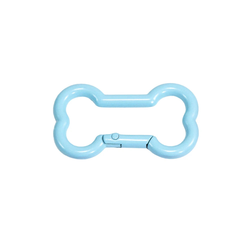 5 Pcs High Quality Zinc Alloy Spring Buckle Bone Shaped Metal Buckle DIY Keychain Hook Pendant Jewelry Accessories