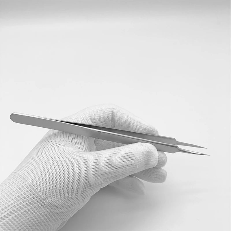 1PCS Length 15CM Extended Precision electronic tweezers for Mobile phone repair PCB IC chip BGA soldering Anti-scalding tweezers