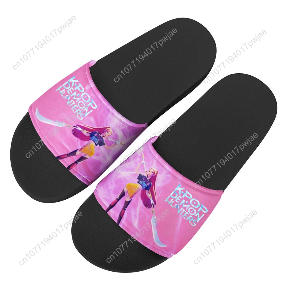 KPop Demon Hunters Mira Slippers Home Water Shoes Mens Womens Beach Pool Lightweight Sandals Custom Summer Slipper
