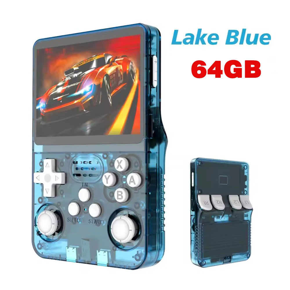 128GB R36S Retro Handheld Video Game Console 3.5Inch IPS Screen Player Kid Portable Pocket Video Player Games Arkos System