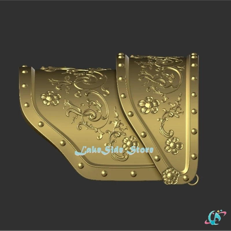 Rumi Shoulder Armor Golden Colour PLA Prop Kpop Demon Hunter Cosplay HUNTRX Printed Accessories Decor Halloween Party Stage Suit