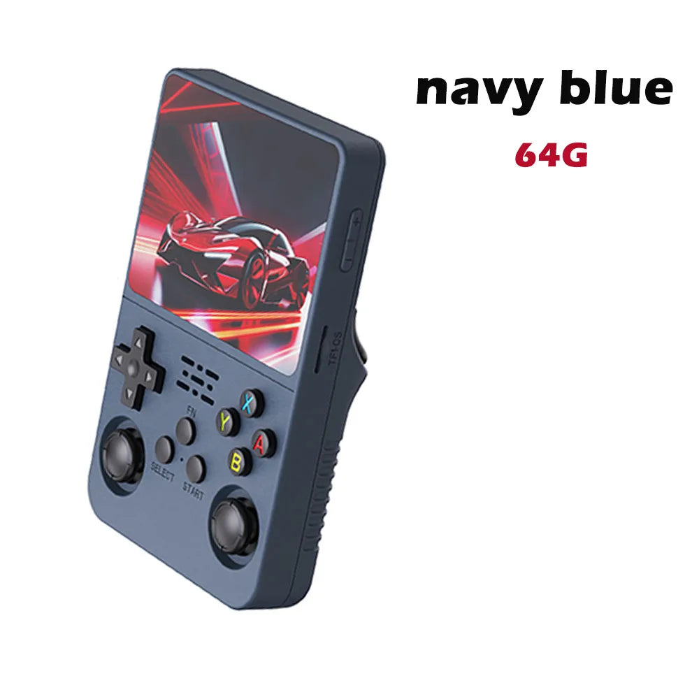 R36S Retro Video Handheld Game Console Linux System 3.5 in IPS Screen  3000mAH Battery 64G/128G TF Card Preinstalled Games