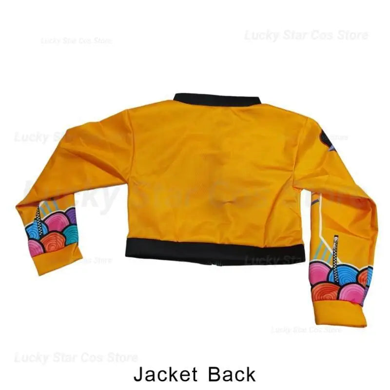 Movie kpop demon hunter Rumi Cosplay Costume for Girl Halloween Carnival Rumi jacket vest and shorts Three-piece Set Dress Up