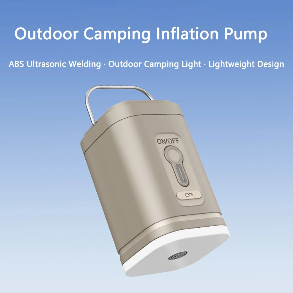 TARKA 1pcs Mattress Air Pump Air Compressor 2 in 1,  Lightweight Inflating Pump with Camplight, Hiking Travel Must Have Supplies