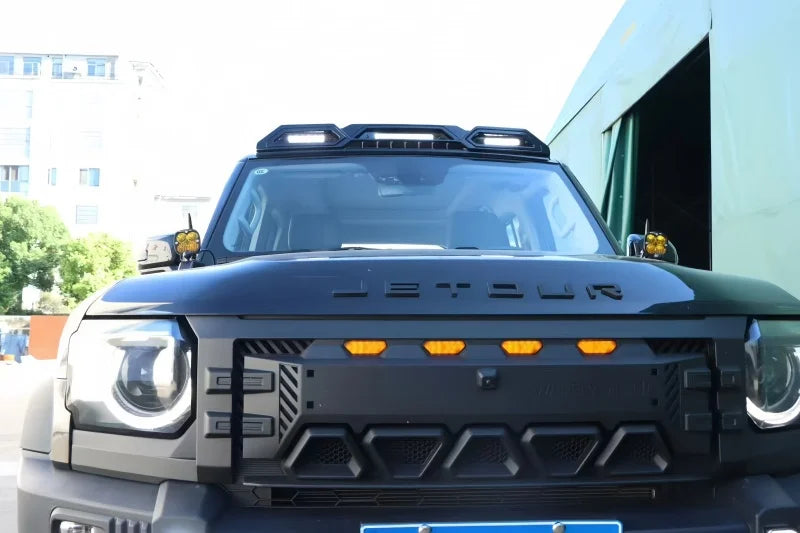Car Roof Three-eye Spotlight Fit for JETOUR Traveler T2 2023-2025  Modified Auto LED Off-road Searchlight Exterior Accessories