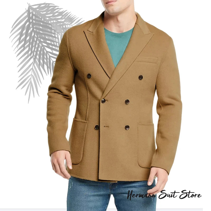 Autumn Winter Men's Thick Suit Coat Blazers Business Casual Men's Top Suit Jacket