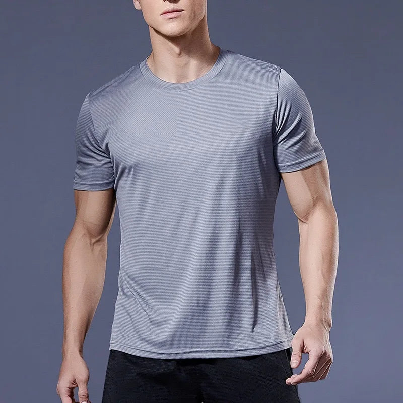 Mens Jogging T-Shirts Quick Dry Compression Sport T-Shirt Fitness Gym Running Shirts Soccer Shirts Men's Jersey Sportswear