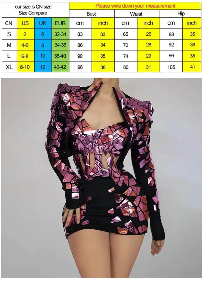 Nightclub Sequins Costumes Nightclub Bars Dance Dresses Models Catwalks Parties Annual Meeting Dinner Dresses Vestido Luxo Festa
