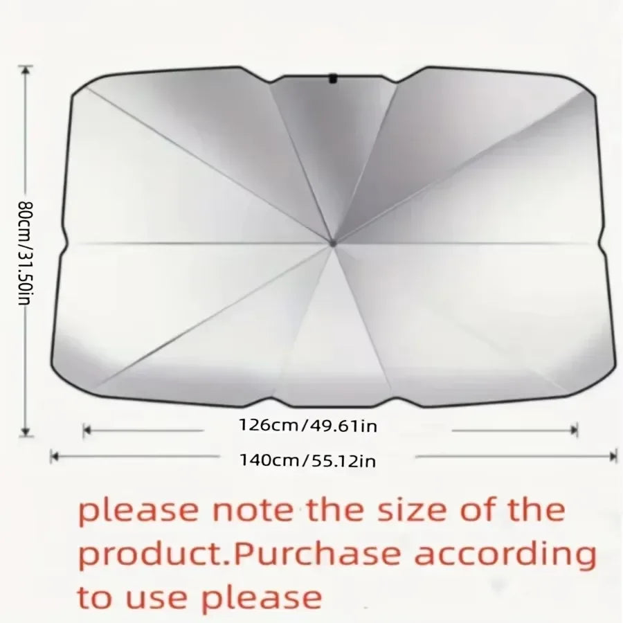 Car Sunshade Umbrella Car Front Window Sunshade Cover Car Sunshade Cover Car Windshield Protection Accessories