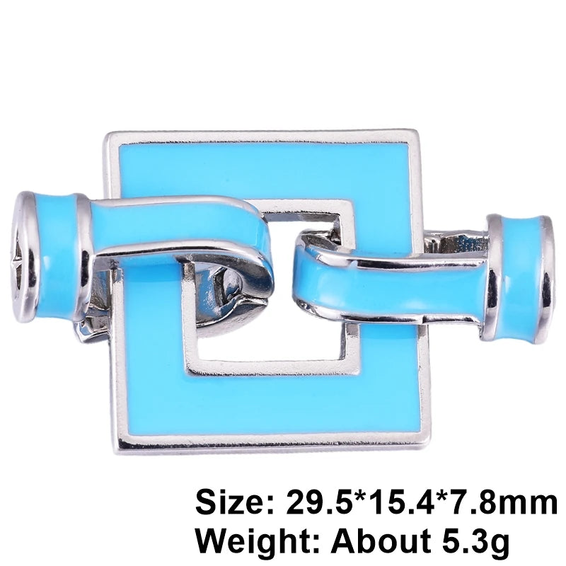 Juya 18K Gold Plated Decorative Connector Fastener Clasps Accessories For DIY Women Needlework Beads Gems Pearls Jewelry Making