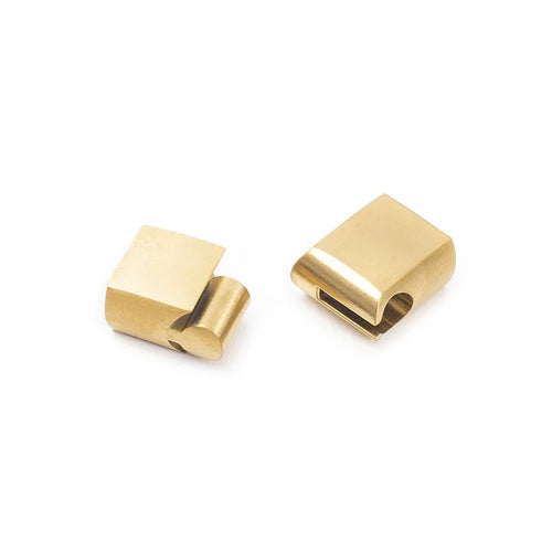 10Pcs 316L Stainless Steel Clasps Hole 12x6mm 12x4mm for Leather Bracelets Clasp Magnet DIY Bracelet Jewelry Making Accessories