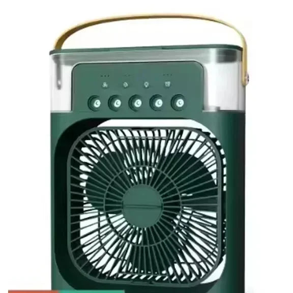 3 In 1 Portable Air Adjustment Humidifier Fan AIr Conditioner Household Small Air Cooler LED Night Lights Home Office Fans