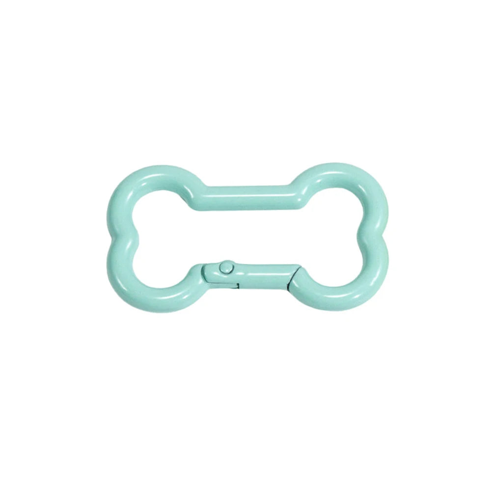 5 Pcs High Quality Zinc Alloy Spring Buckle Bone Shaped Metal Buckle DIY Keychain Hook Pendant Jewelry Accessories