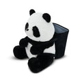 Cute Panda 2-in-1 Storage Tissue Box Car Accessories Kawaii Auto Interior Creative Armrests Drink Bottle Cup Holder Garbage Can