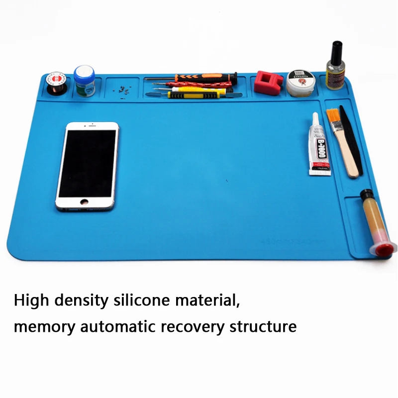 ESD Heat Insulation Soldering Mat Computer Phone Repair Tool Kit Working Silicone Repair Pad Heatresistant Maintenance Platform