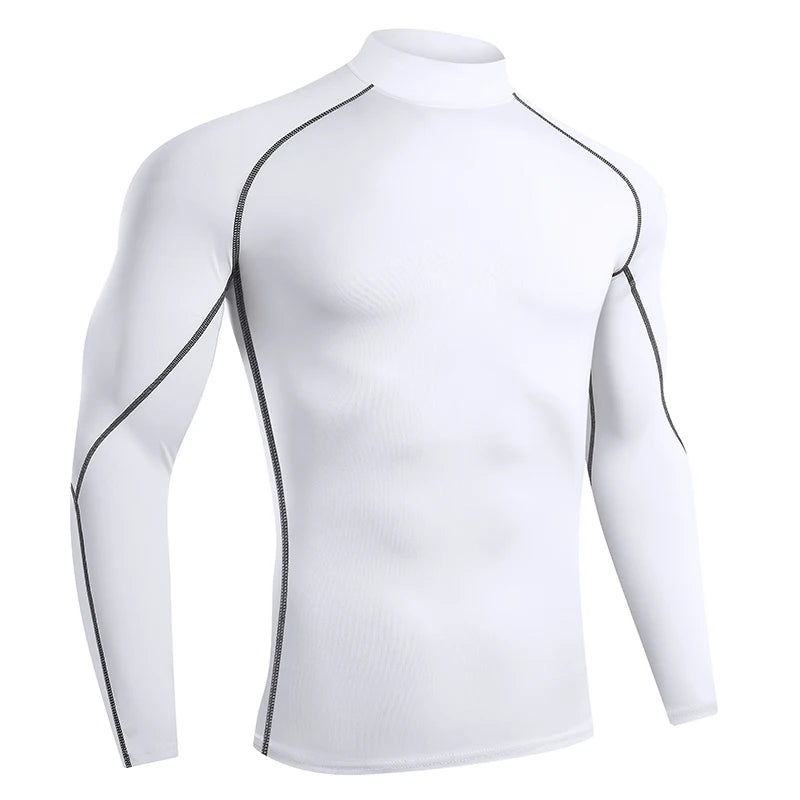 Men Sport T-shirt Quick Dry Bodybuilding Running Shirt Long Sleeve Compression Top Gym T Shirt Men Fitness Tight Rashgard