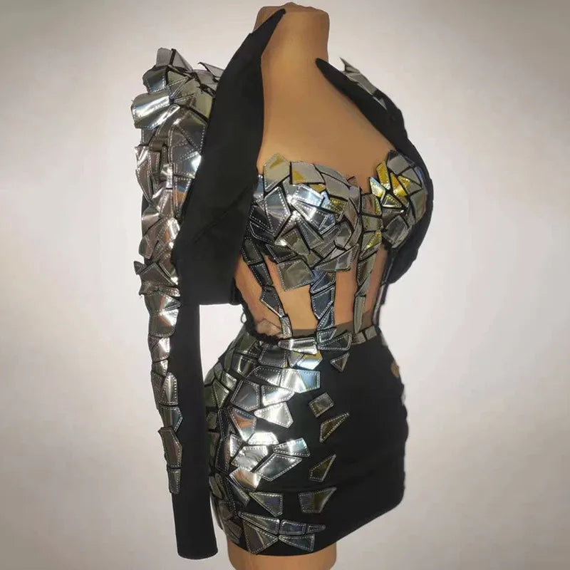 Nightclub Sequins Costumes Nightclub Bars Dance Dresses Models Catwalks Parties Annual Meeting Dinner Dresses Vestido Luxo Festa