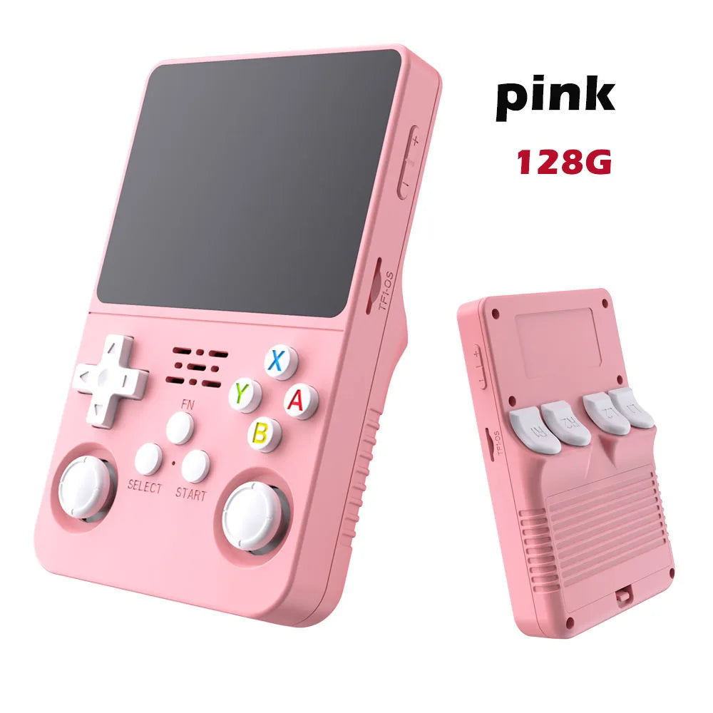 R36S Retro Video Handheld Game Console Linux System 3.5 in IPS Screen  3000mAH Battery 64G/128G TF Card Preinstalled Games