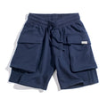 Maden Men's Japanese P44 Knitted Shorts Large Pockets Sports Amekaji Short Pants Summer Uncle Fu Workwear Tactical Cargo Shorts