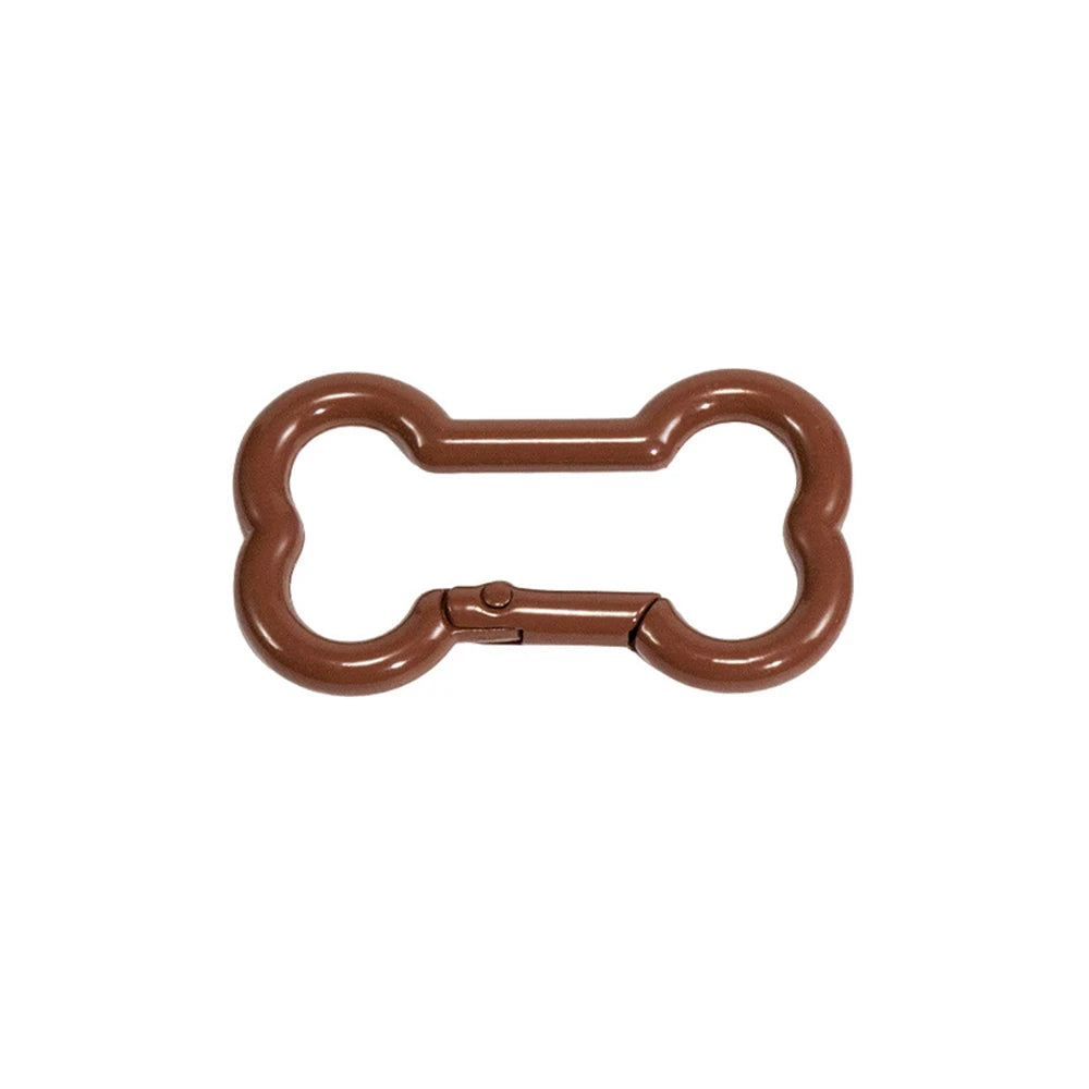 5 Pcs High Quality Zinc Alloy Spring Buckle Bone Shaped Metal Buckle DIY Keychain Hook Pendant Jewelry Accessories