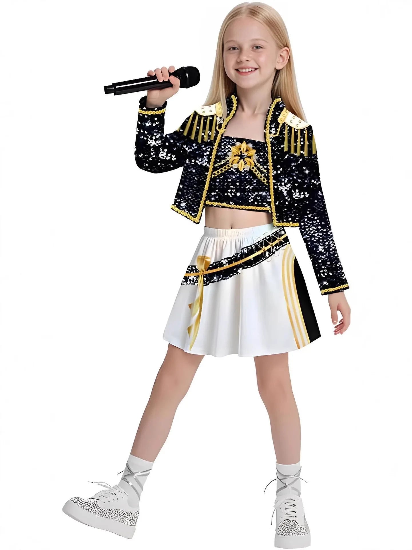 Kids KPop Rumi Mira Zoey Singing Suit Demon Hunters Uniform Girls Halloween Carnival Role Play Singer Cosplay Costume