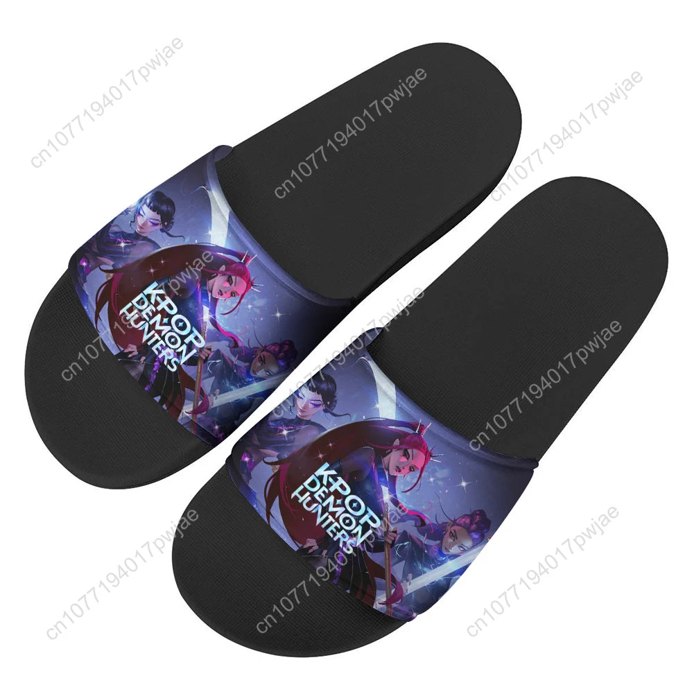 KPop Demon Hunters Mira Slippers Home Water Shoes Mens Womens Beach Pool Lightweight Sandals Custom Summer Slipper