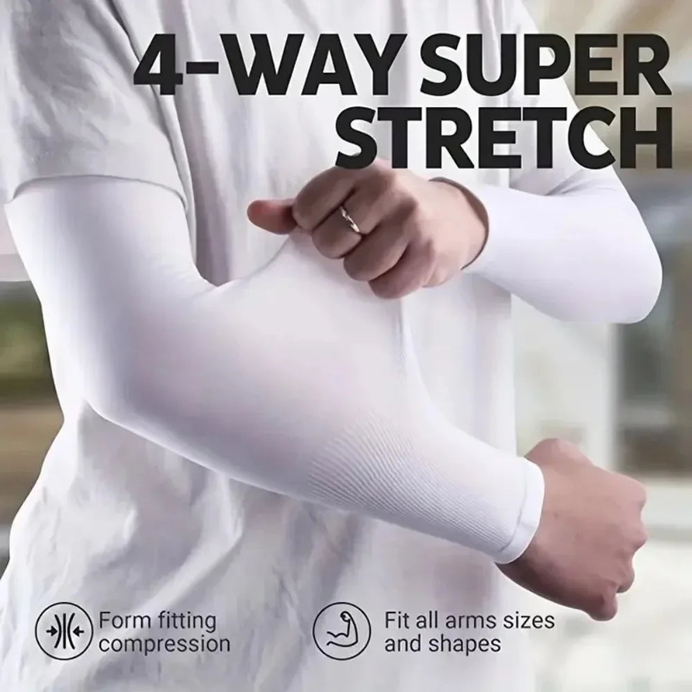 Cooling arm sun sleeves 3 pairs set breathable fabric suit for hiking cycling fishing and daily sun care need