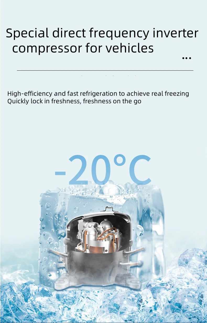 35L Portable Electric Cooler Mini Car Fridge 12v Refrigerator Freezer DC12V-24V/AC110V-240V Drop Shipping