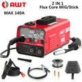 Mini Welder 140A Flux Core MIG/Stick Welder 2 IN 1 IGBT Inverter Welding Machine Portable Handheld House Use Welding Equipment