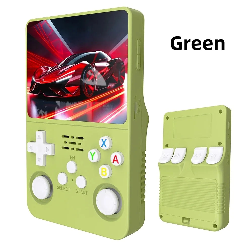 R36S Retro Video Handheld Game Console Linux System 3.5 in IPS Screen  3000mAH Battery 64G/128G TF Card Preinstalled Games