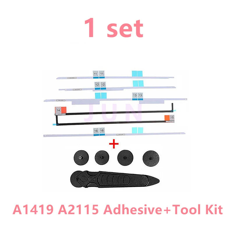 LCD Display Screen Adhesive Strip Sticker Tape + Opening Tool Kit for Apple iMac 21.5" A1418 A2116 27" A1419 A2115