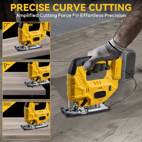 2025 340W Brushless Jigsaw 18V Without Battery with Saw Blade Cordless Barrel Handle Portable Carpenter Power Tool For Makita