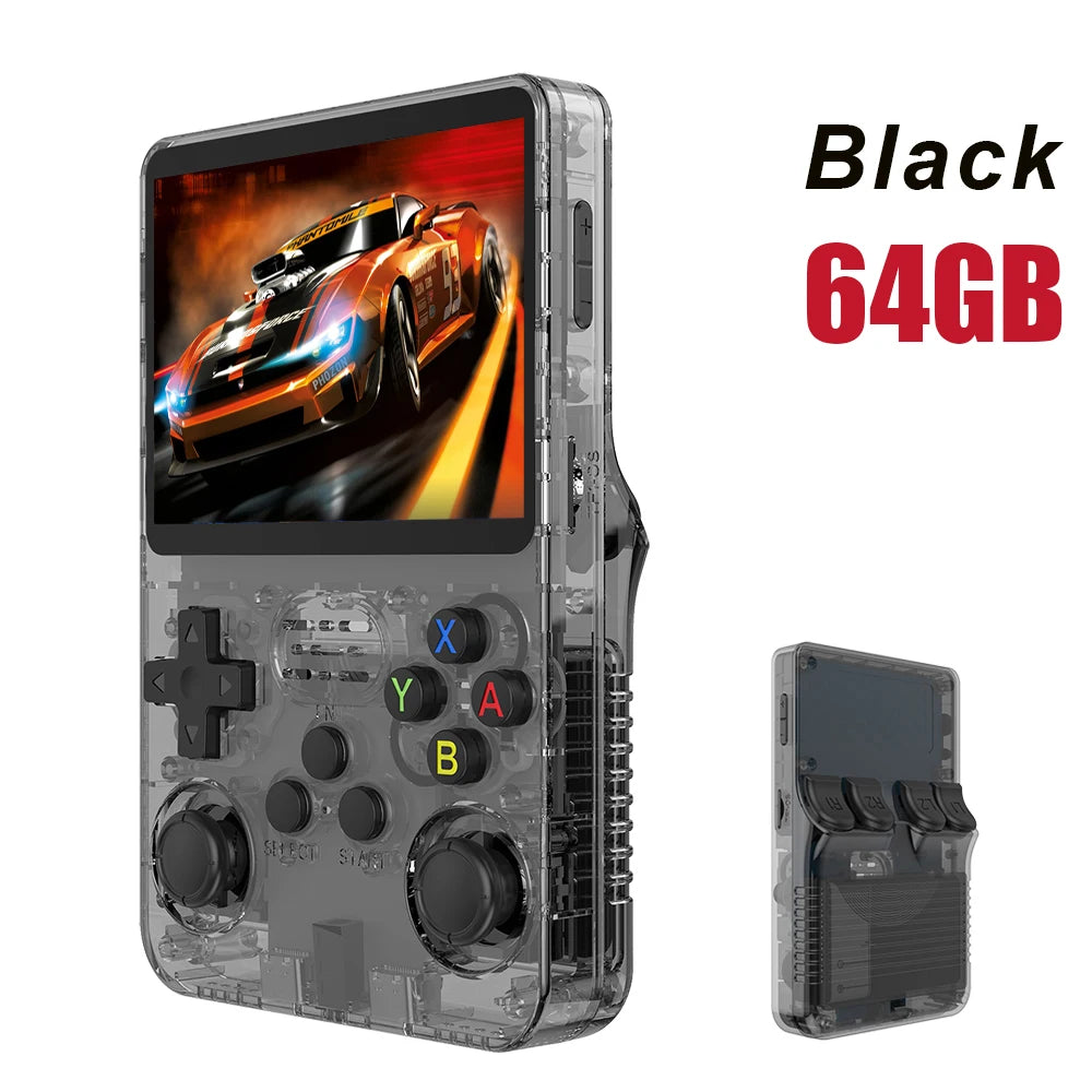 128GB R36S Retro Handheld Video Game Console 3.5Inch IPS Screen Player Kid Portable Pocket Video Player Games Arkos System