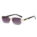 Vintage Rectangle Oval Sunglasses Women Men Metal Frame Clear Lens Glasses Eyewear