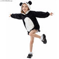 Cute Girls Giant Panda Costume Book Week Fancy Dress Costume Hooded Panda Dress for Children School Performance Role Play