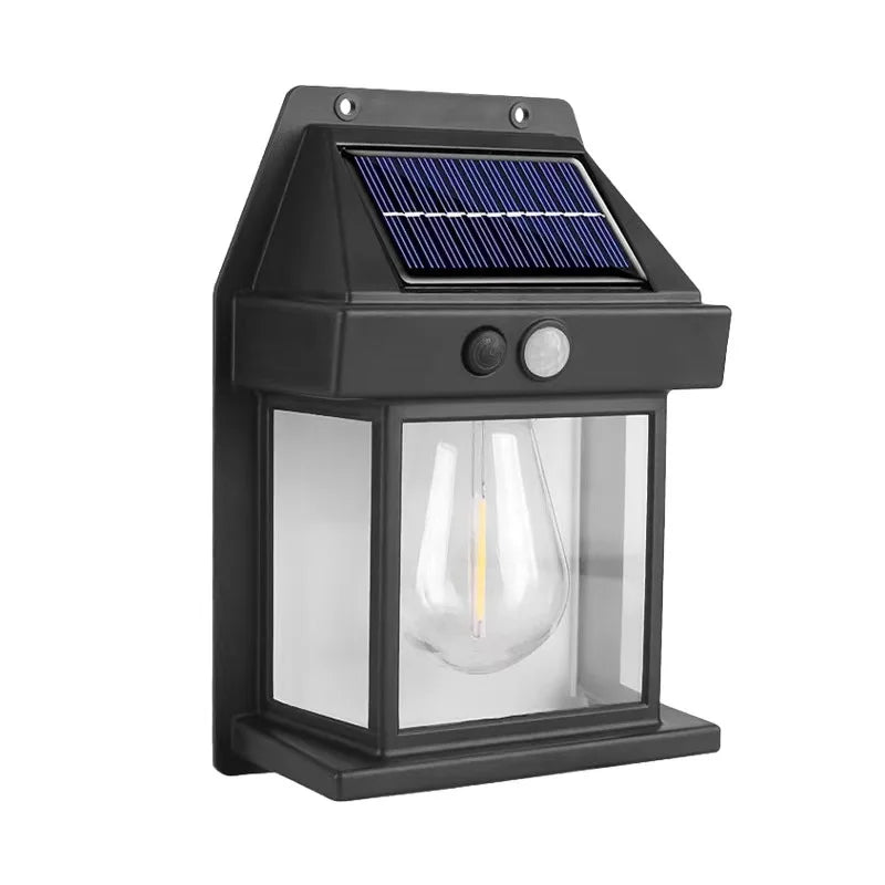 Solar Outdoor Waterproof LED Wall Light Powerful Solar Energy Lamp with Light Sensor for Garden Yard Fence House Decoration