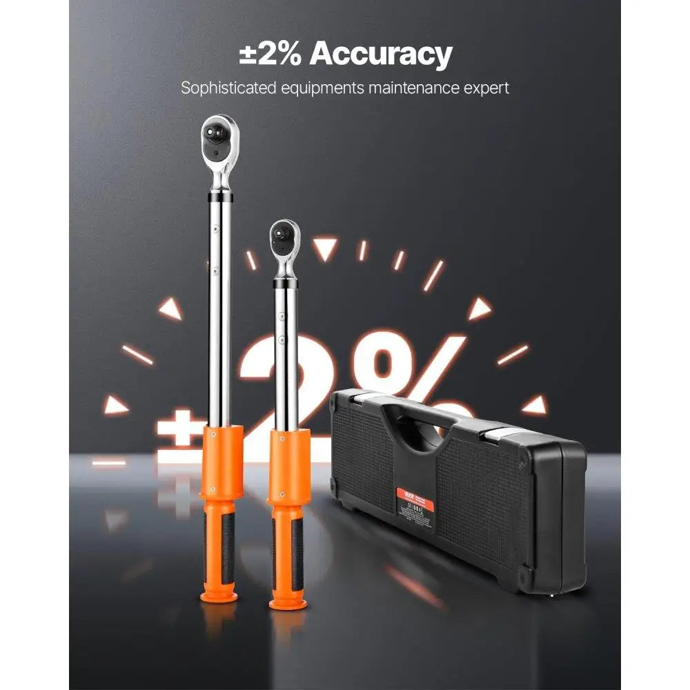 Digital Wrench Set 2 Pieces 1/2 Inch and 3/8 Inch Drive 72-Tooth Electronic Display Measurement Tool