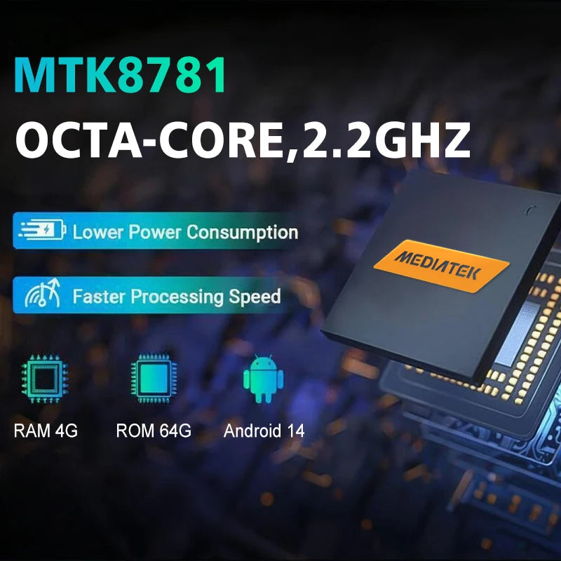 PDA MC-405 Android 11 4+64GB 13MP Camera 5000mAh Mobile Computer Android Barcode Scanner Rugged PDAs With Charging Base