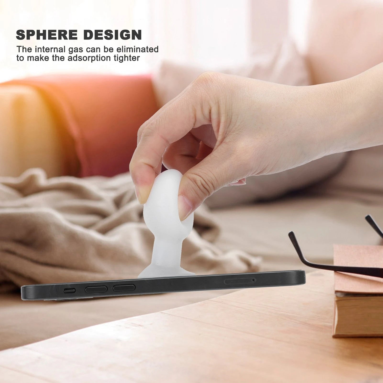 30mm Vacuum Suction Cup Anti-Static Silicone Screen Suction Ball Mobile Phone Repair Tool Cell Phone Accessory Phone Suction Cup