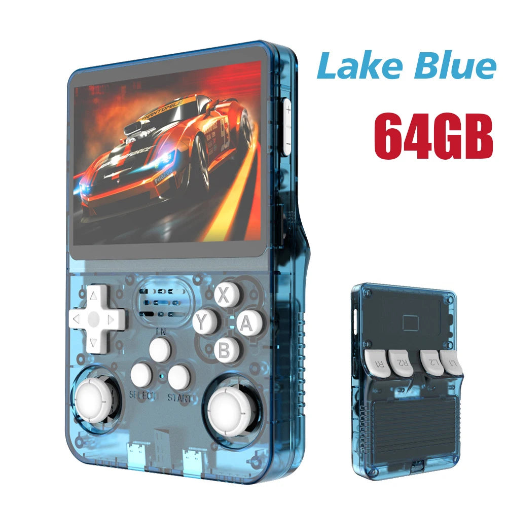 128GB R36S Retro Handheld Video Game Console 3.5Inch IPS Screen Player Kid Portable Pocket Video Player Games Arkos System