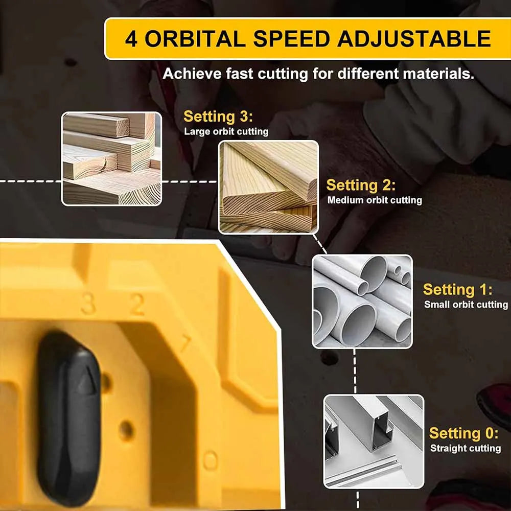 2025 340W Brushless Jigsaw 18V Without Battery with Saw Blade Cordless Barrel Handle Portable Carpenter Power Tool For Makita