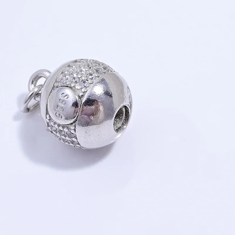 S925 Sterling Silver Pearl Necklace Buckle Head Round Ball Bracelet Buckle Connection Buckle Stick Buckle DIY Accessories SK111