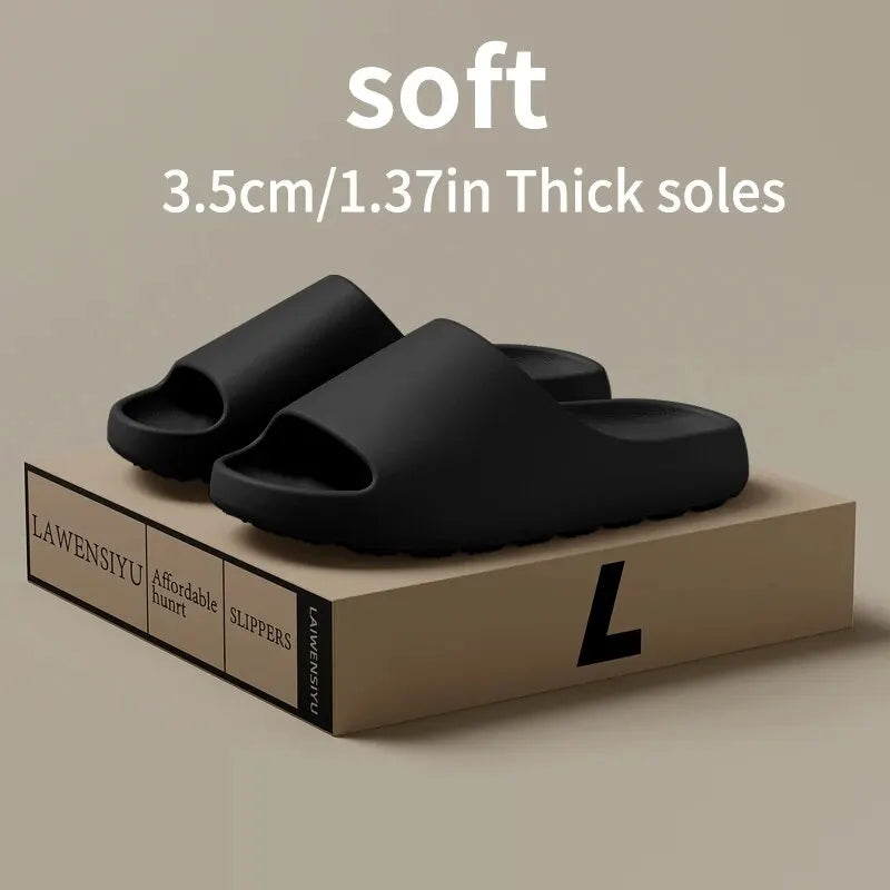 Coconut Slippers Feel like Stepping on Clouds Thick-soled Sandals Summer New Non-slip Wearing Sandals（Shoebox not included）