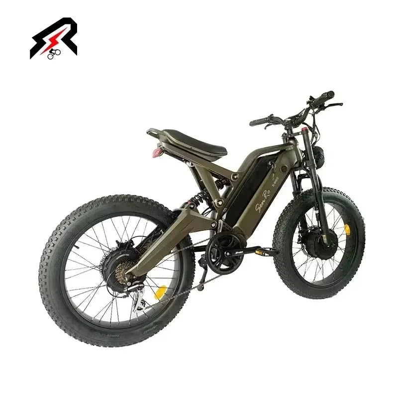 DUAL ELECTRIC DUAL DRIVE 1000W*2 Foldable Ebike Moutain Fat Tire 24inch Full Suspension Mountainbike Electric Bike