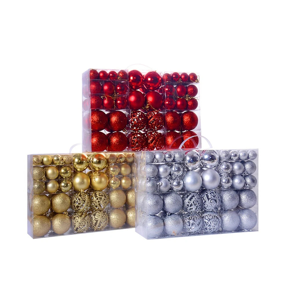 Christmas Ornaments Shatterproof Christmas Tree Ornament Set Christmas Balls Decoration New