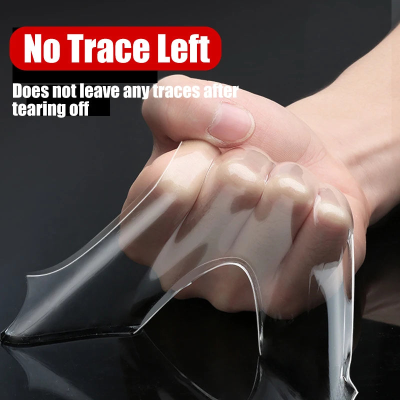 SEAMETAL Super Strong Double Sided Adhesive Tape Washable Reusable Transparent Double Tape No Trace Sticker for Car Home Office